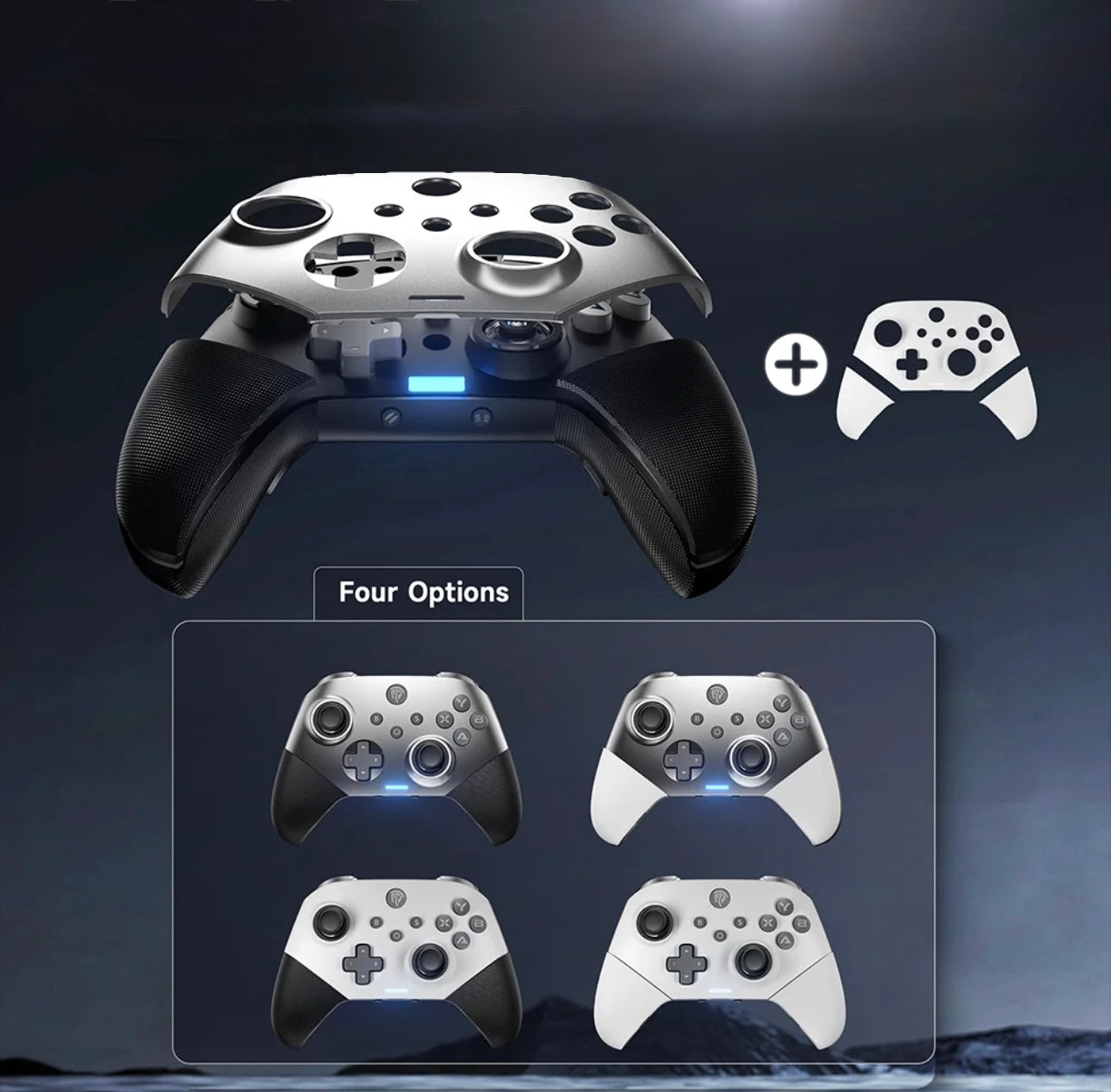 Wireless Gaming Controller for PC, Switch, Phone, Smart TV, Hall Effect 3D Analog Stick Trigger - AG Production