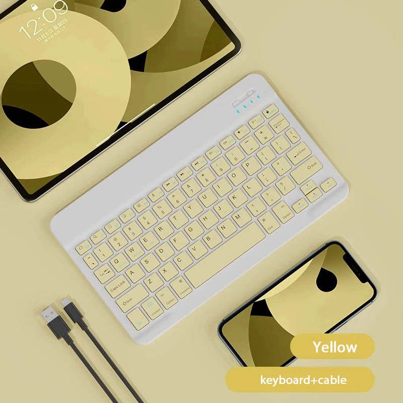 10-Inch Magnetic Bluetooth Keyboard for Tablets – Rechargeable & Ultra-Slim - AG Production