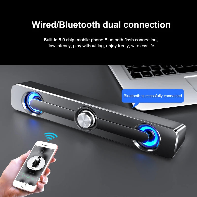 Wireless Sound Bar – Powerful Stereo Sound, Sleek Design for Any Device - AG Production