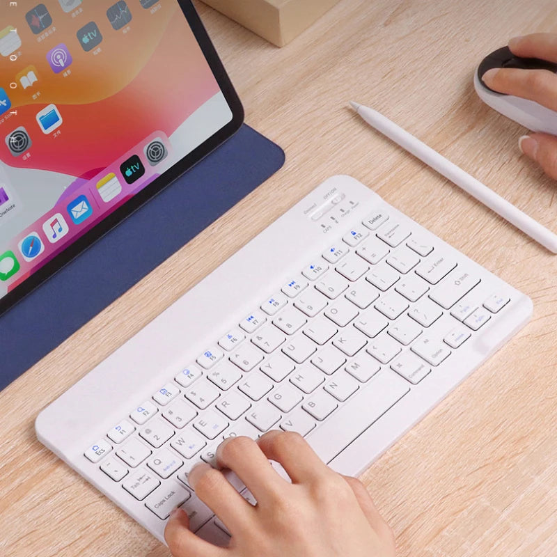 10-Inch Magnetic Bluetooth Keyboard for Tablets – Rechargeable & Ultra-Slim - AG Production