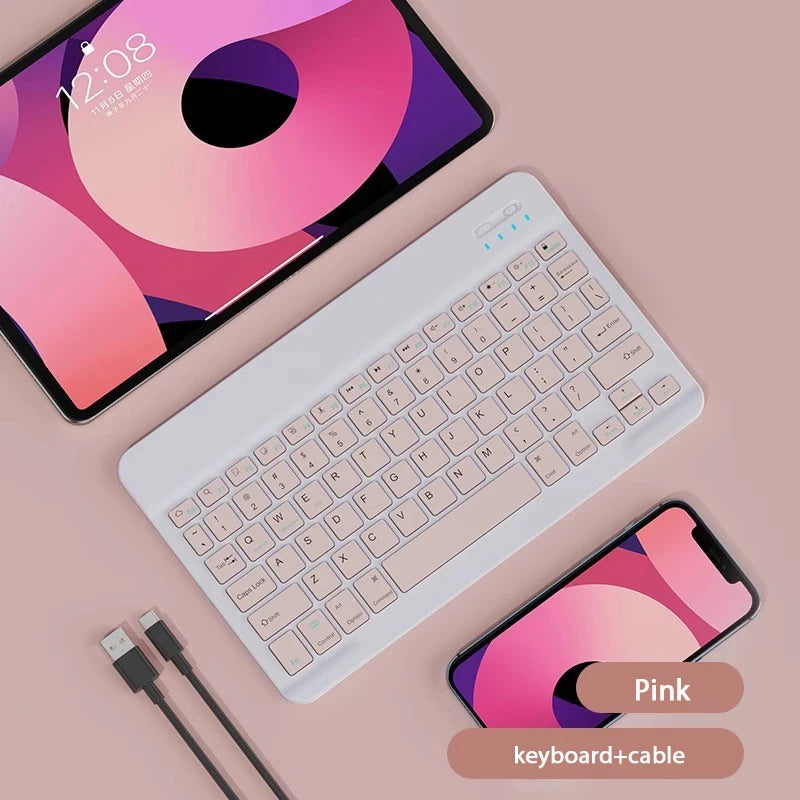 10-Inch Magnetic Bluetooth Keyboard for Tablets – Rechargeable & Ultra-Slim - AG Production