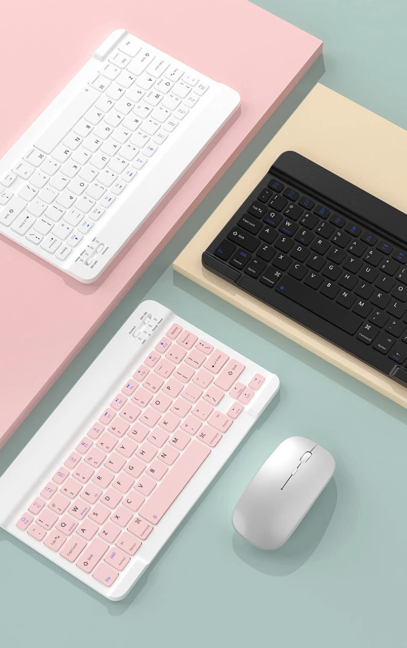 10-Inch Magnetic Bluetooth Keyboard for Tablets – Rechargeable & Ultra-Slim - AG Production