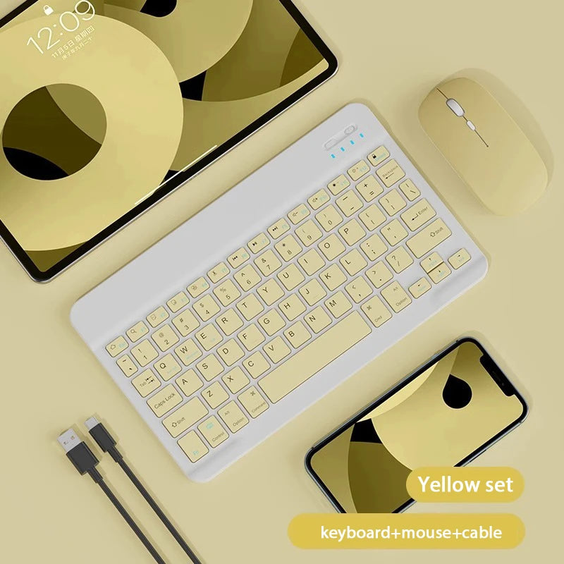 10-Inch Magnetic Bluetooth Keyboard for Tablets – Rechargeable & Ultra-Slim - AG Production
