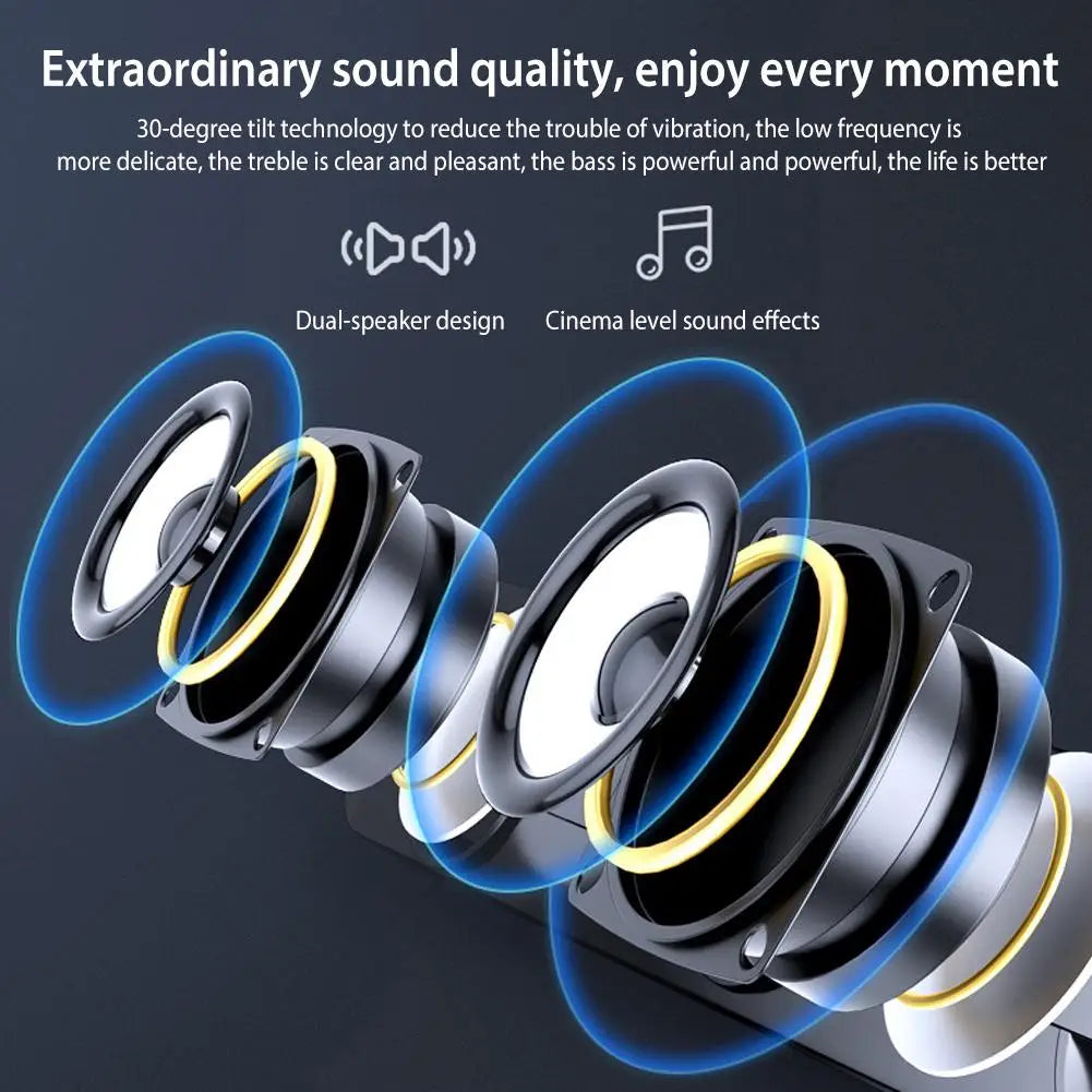 Wireless Sound Bar – Powerful Stereo Sound, Sleek Design for Any Device - AG Production