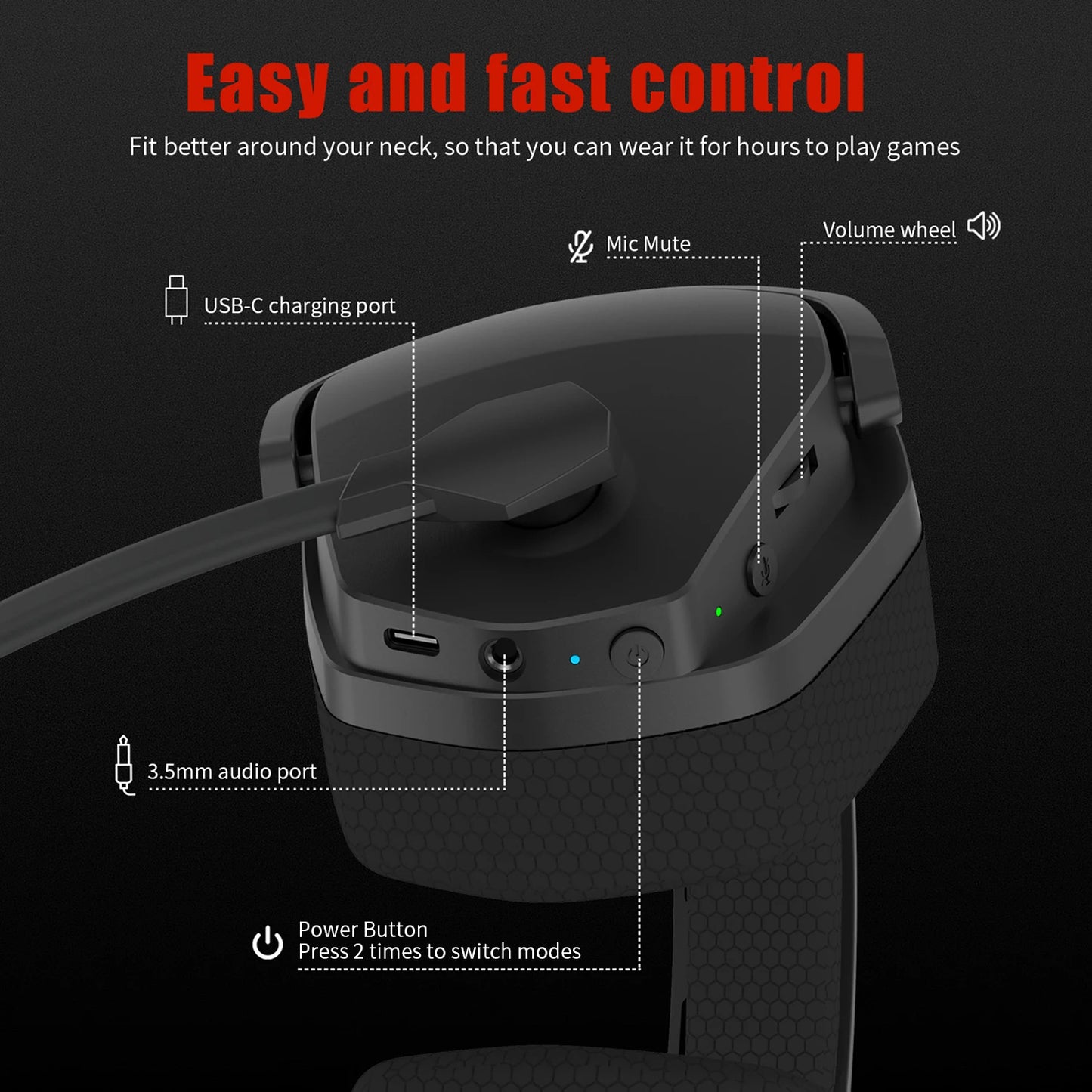 Wireless Gaming Headset with Microphone – Total Immersion. Zero Limits. - AG Production