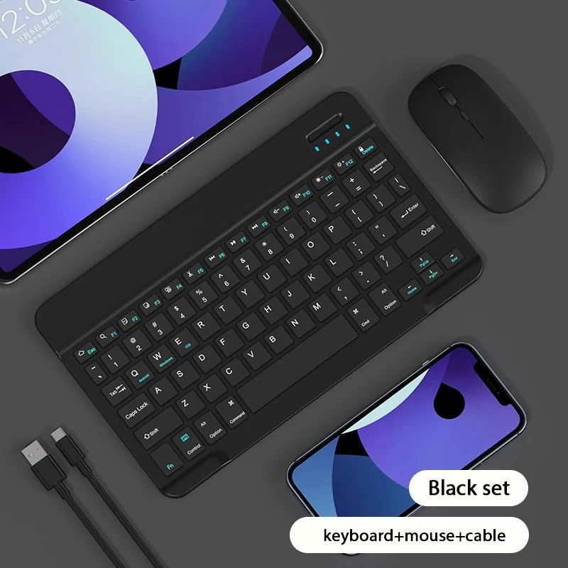 10-Inch Magnetic Bluetooth Keyboard for Tablets – Rechargeable & Ultra-Slim - AG Production