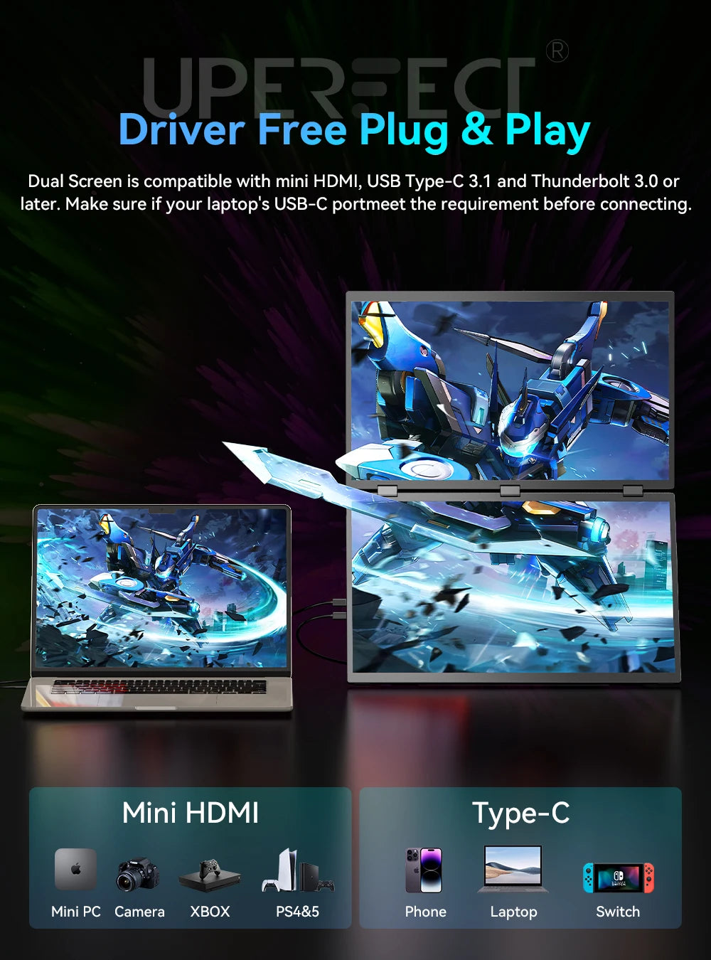 UStation Δ / Delta Plus – The Ultimate Dual-Screen Upgrade for Productivity on the Go - AG Production