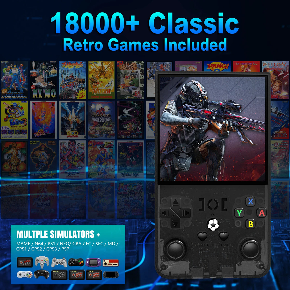 AG RetroPlay™ 4.0 — Portable Retro Game Console - AG Production 