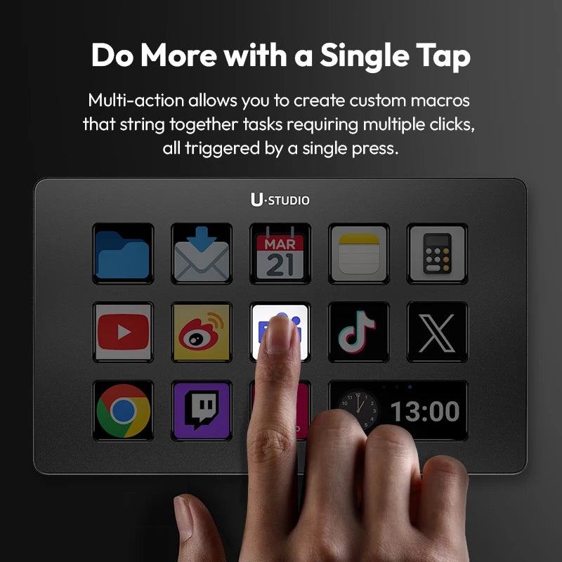 AG CreatorPad™ – Customizable 13-Key LCD Stream Controller - AG Production 