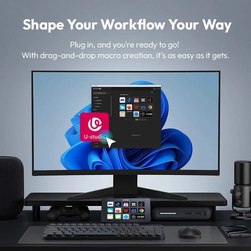 AG CreatorPad™ – Customizable 13-Key LCD Stream Controller - AG Production 