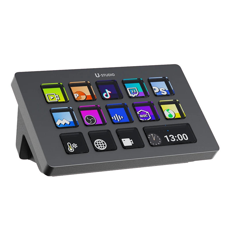 AG CreatorPad™ – Customizable 13-Key LCD Stream Controller - AG Production 