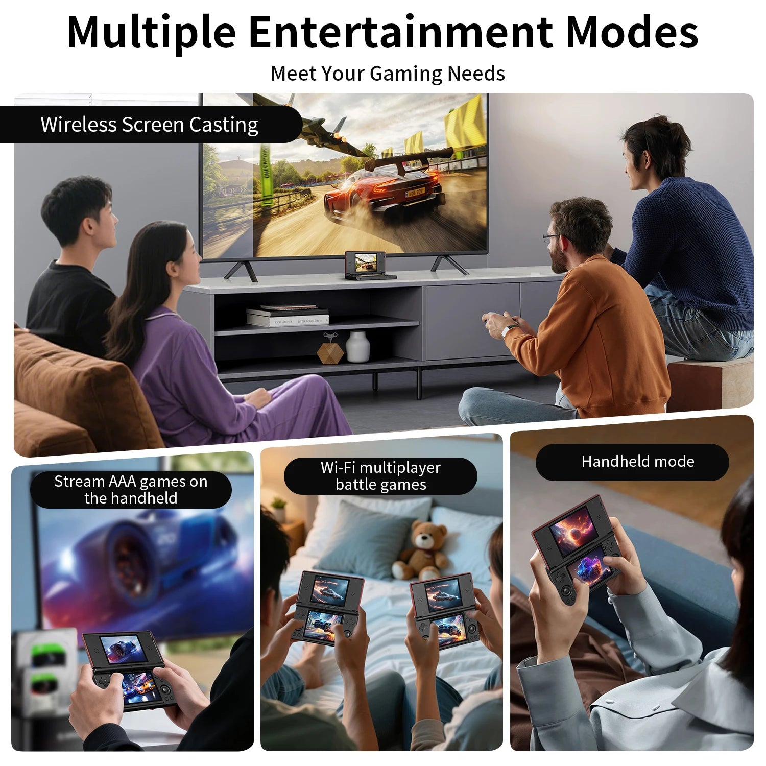 AG DualCore X™ – Dual-Screen Android Gaming Console - AG Production 